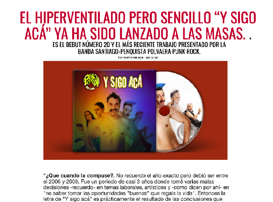 Polvaera Punk Rock Art Creative content y más con atacajack.cl